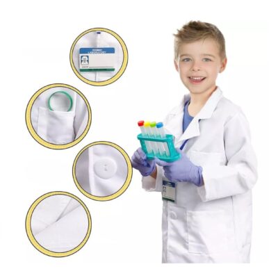 Disfraz de Científico túnica y accesorios - Imagen 1