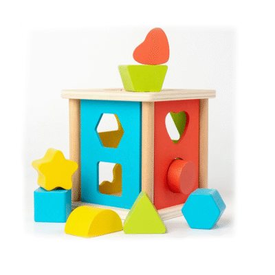 Cubo para combinar formas de madera - Imagen 1