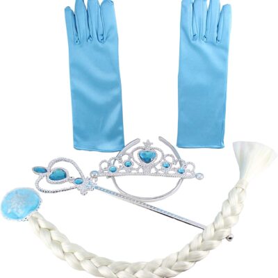 Vestido de Elsa bordado con Accesorios - Imagen 2