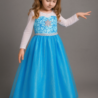 Vestido de Elsa bordado con Accesorios - Imagen 4