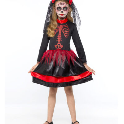 Vestido Catrina, esqueleto - Imagen 3
