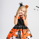 Brujita con estampado naranja zoom