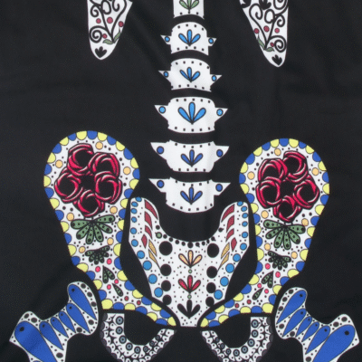 Esqueleto Niña colorido - Imagen 2