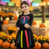 Esqueleto colorido niña 01