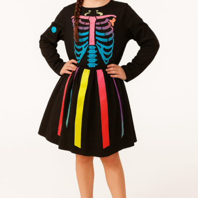 Disfraz esqueleto colorido - Imagen 2