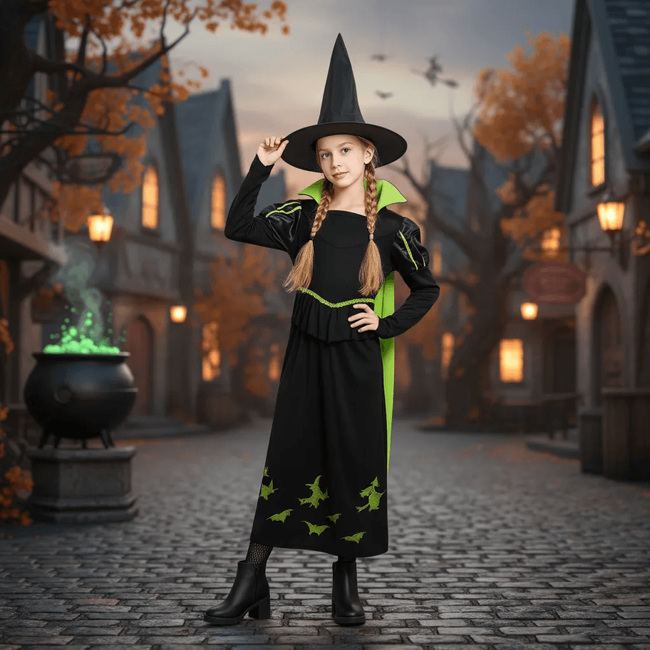 Bruja mago de OZ verde 01