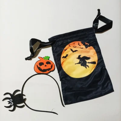 Disfraz de Bruja con estampado naranja - Imagen 4