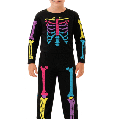 Disfraz Esqueleto colorido Niño - Imagen 3