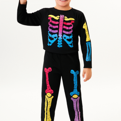 Disfraz Esqueleto colorido Niño - Imagen 2