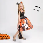 orange-ruffle-sleeveless-a-line-tea-length-dress-girls-fgd252653-8x