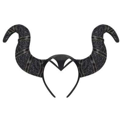 Alas de Plumas Negras y Vincha Cuernos de Maléfica - Imagen 5