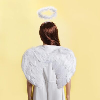 Alas blancas con aureola de angelito - Imagen 1