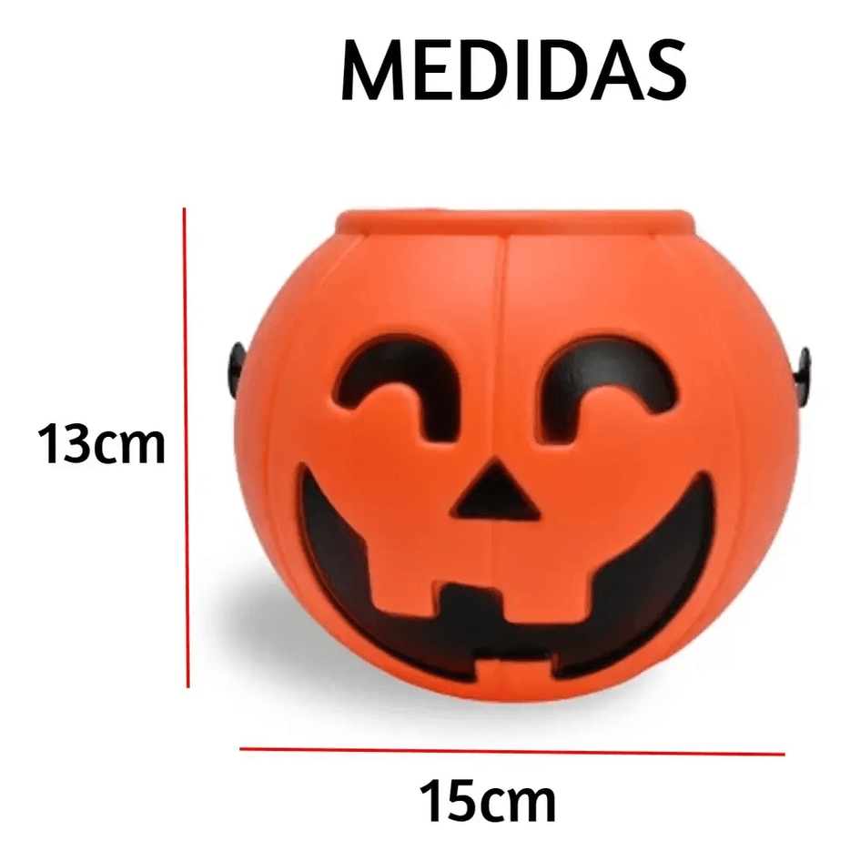 Capa de Terciopelo Roja 80 Cm con Calabaza Para Halloween - Imagen 4