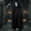 Disfraz de la Muerte, Capa ,Máscara y Guadaña - Halloween - Thumbnail Image 2
