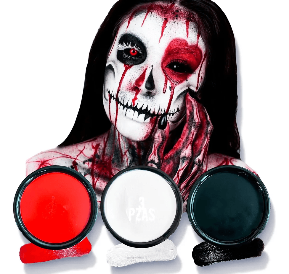 Kit de Maquillaje Para Halloween 3 Colores - Imagen 1